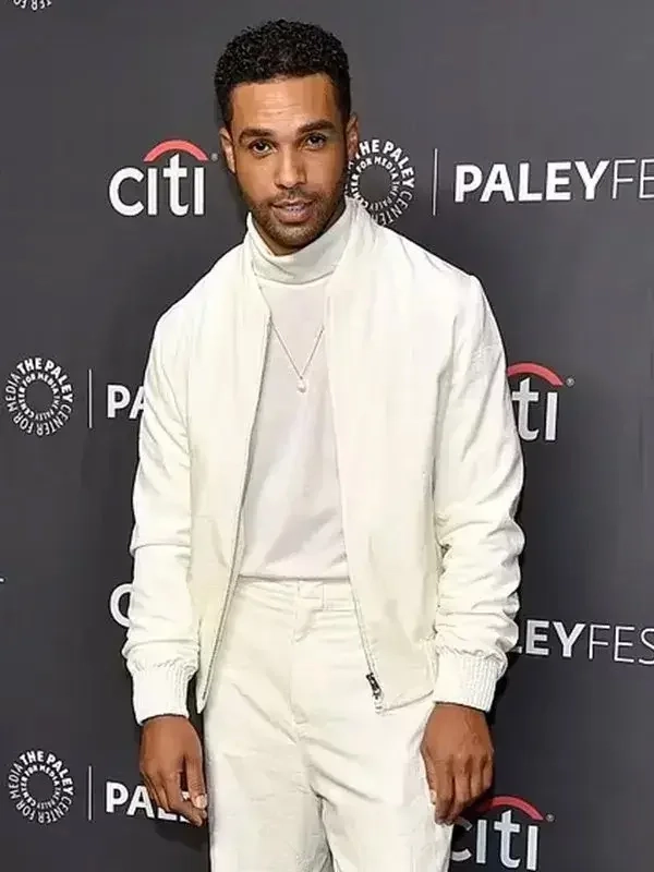 Lucien Laviscount Emily in Paris White Jacket