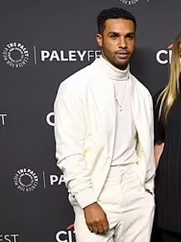 Lucien Laviscount Emily in Paris fleece Jacket