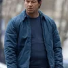 Mark Wahlberg The Family Plan 2 Blue Jacket