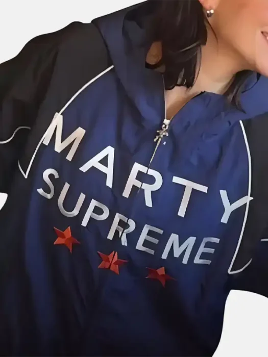 Marty Supreme Blue Hooded Jacket