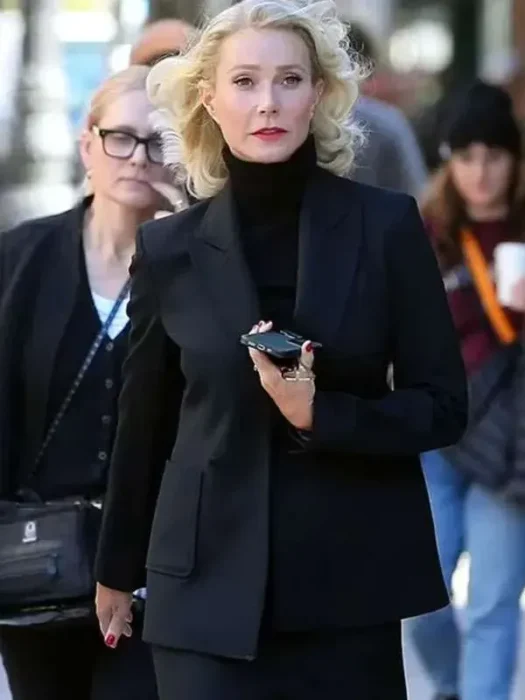Marty Supreme Gwyneth Paltrow Black Blazer