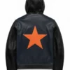 Marty Supreme Hooded Leather Jacket