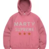 Marty Supreme Timothee Chalamet Pink Hoodie