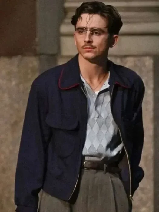 Marty Supreme Timothée Chalamet blue Jacket