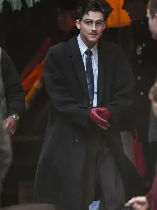 Marty Supreme Timothée Chalamet wool black Coat