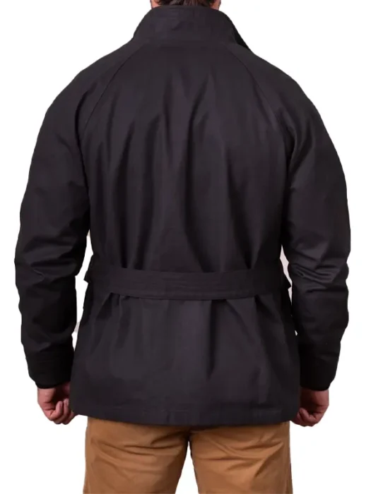 Men Coniston Field Black Jacket Back