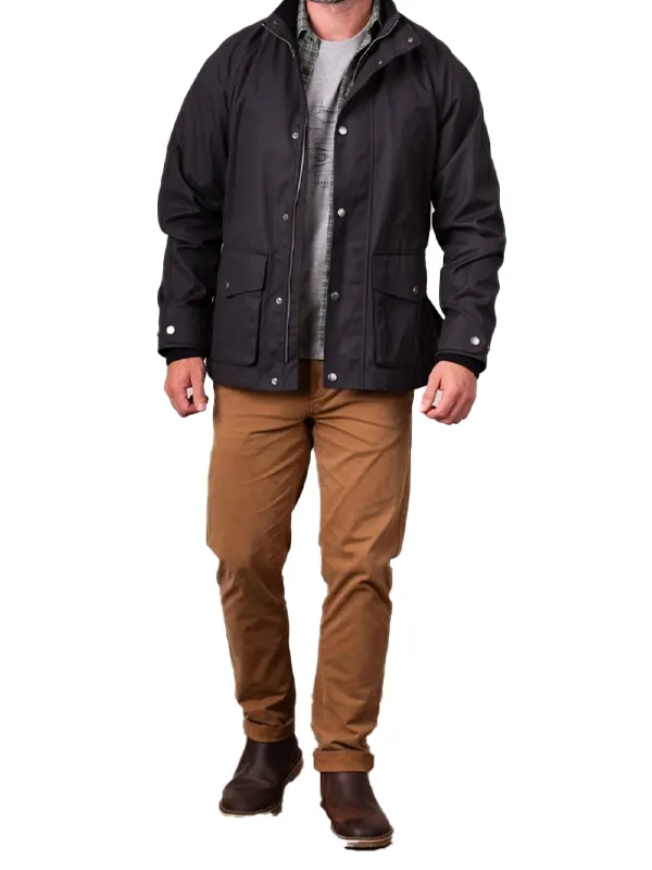 Men Coniston Field Black Jacket