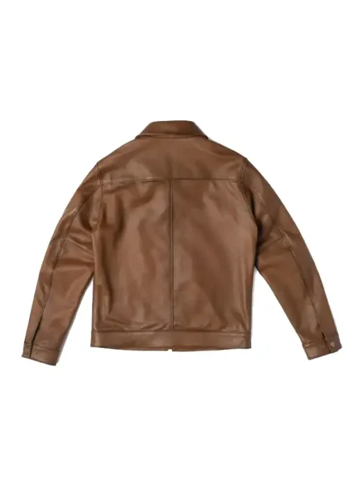 Men Keanu brown Leather Jacket
