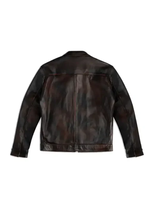 Men Roadster Leather dark brown Jacket