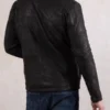 Men Rusland Black Leather Jacket