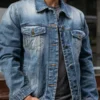 Men Selvedge Trucker Denim blue Jacket