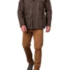 Mens Angletarn Hooded Khaki Jacket