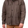 Mens Angletarn Hooded Style Khaki Cotton Jacket