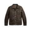 Mens Canvas Field Cotton brown Jacket