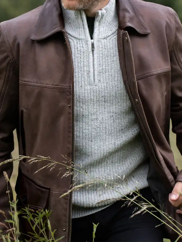 Mens Garth Brown Coat