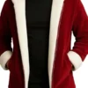 Mens Red Santa Hooded Jacket