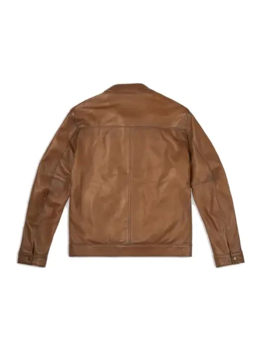 Mens Roadster Leather brown Jacket