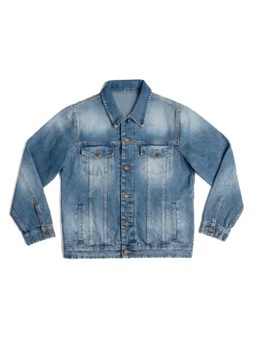 Mens Selvedge Trucker blue Denim Jacket