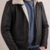 Mens Tigermoth Shearling Aviator Jacket