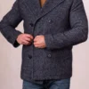 Mens Ulverston Navy Pea Coat
