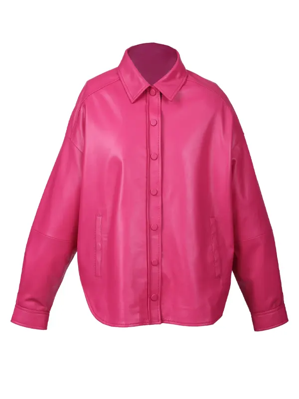 Mia Oversized Leather Shirt