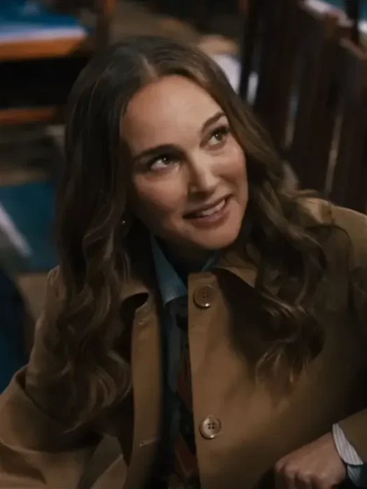 Natalie Portman Fountain of Youth Brown Coat