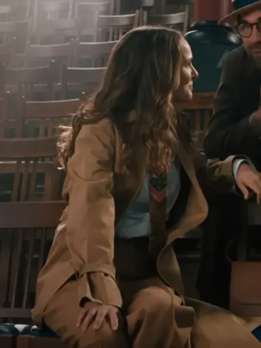 Natalie Portman Fountain of Youth Brown suiting Coat