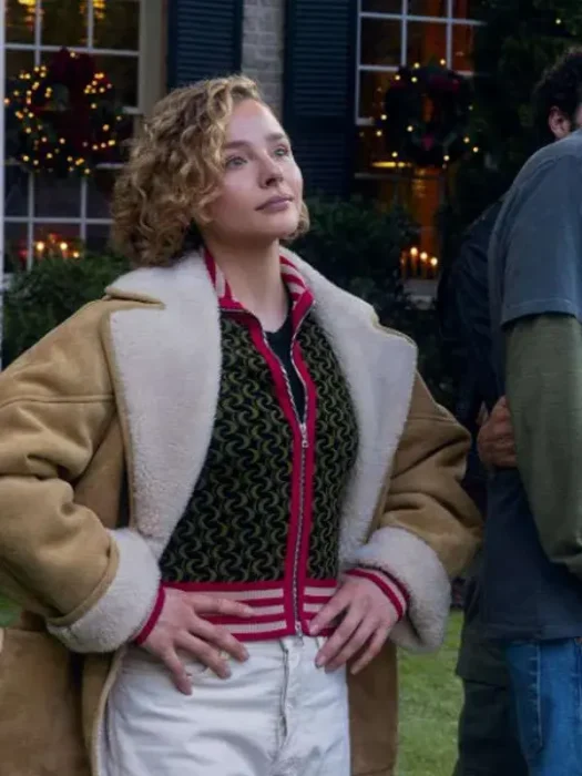 Oh What Fun Taylor Shearling Suede Leather Coat