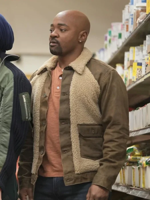 Paul Strickland 9-1-1 Lone Star Brown Shearling Jacket