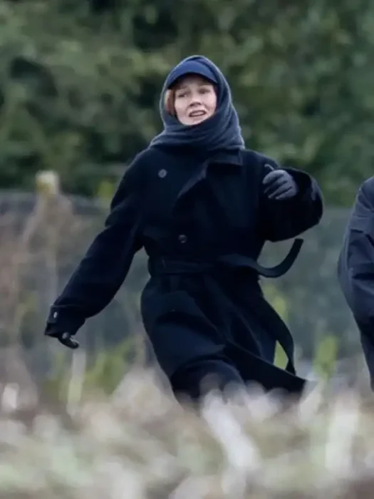 Project Hail Mary Eva Stratt Black Wool Coat