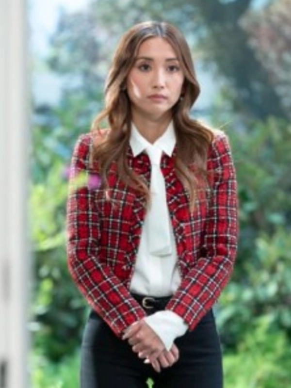 Shifting Gears Caitlin Baker Plaid Cropped Jacket