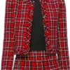 Shifting Gears Caitlin Baker Plaid Cropped wool Jacket