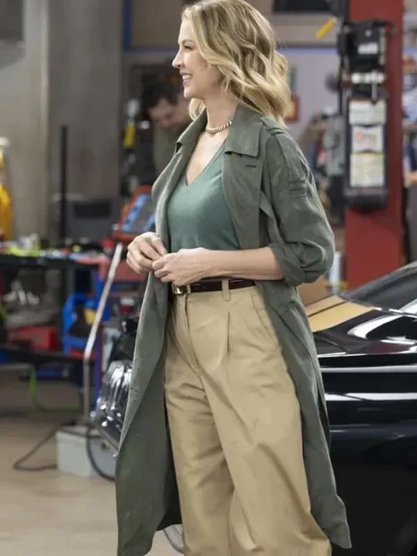 Shifting Gears Eve Drake Green long Coat