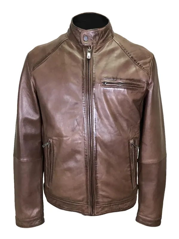 Skylar Biker Leather Jacket