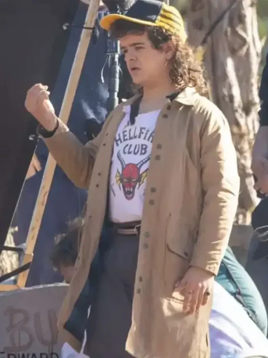 Stranger Things Gaten Matarazzo Brown Coat