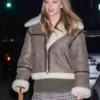 Taylor Swift Brown Shearling Jacket