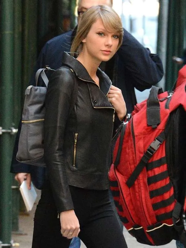 Taylor Swift Genuine black Leather Jacket