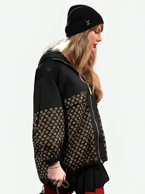 Taylor Swift Kansas City Chiefs hooded black Jacket