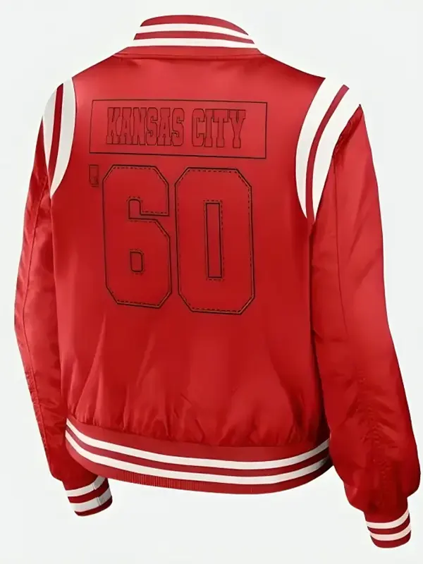 Taylor Swift Super Bowl 2024 Red Varsity bomber Jacket