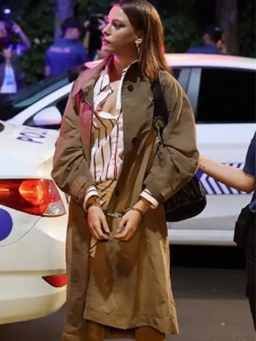 The Family Devin Akin Brown Cotton Coat