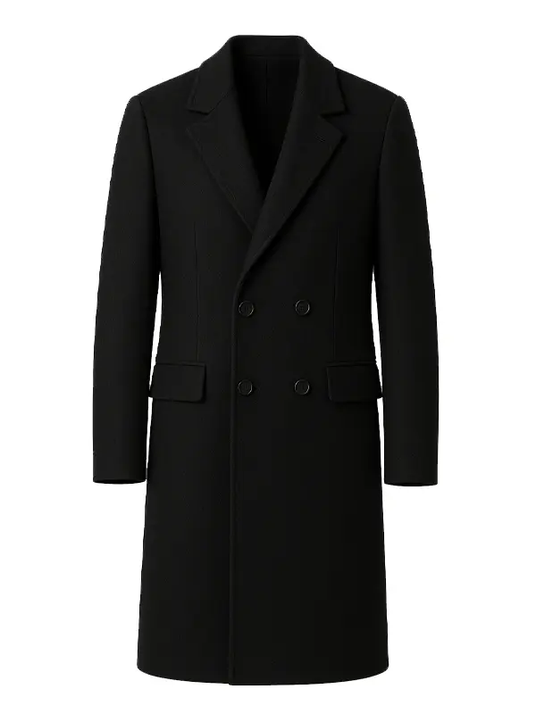 The Family Plan 2 Kit Harrington Black Long Coat