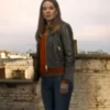 The Family Plan 2 Michelle Monaghan black Leather Jacket