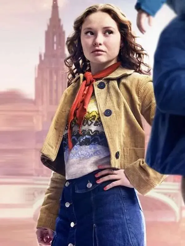 The Family Plan 2 Zoe Colletti Corduroy brown Jacket