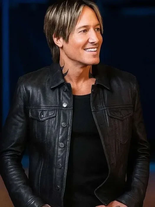 The Road Keith Urban Black Leather Jacket