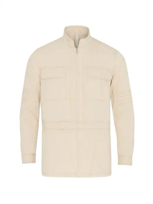 The Running Man Ben Richards off White cotton Jacket