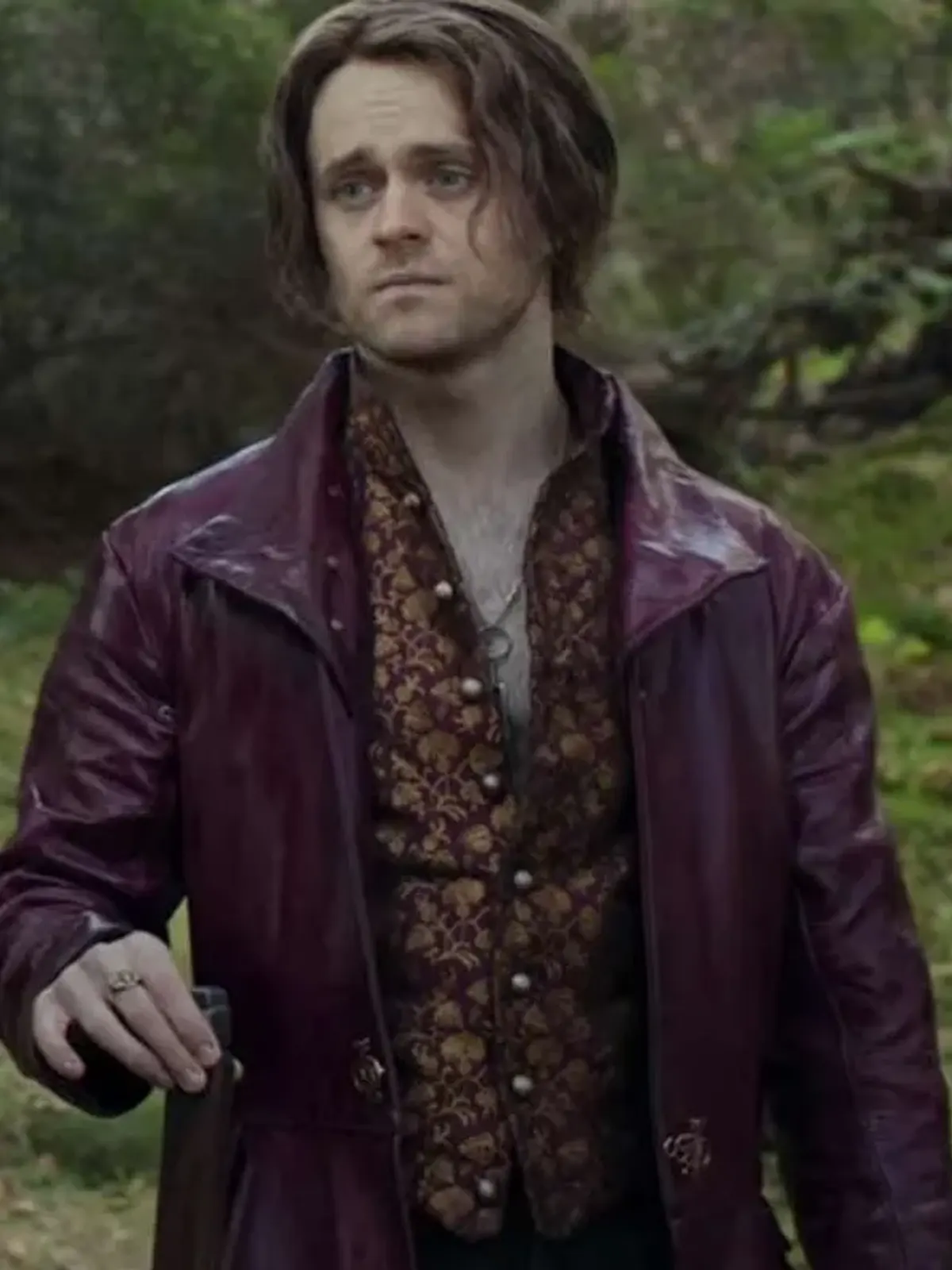 The Witcher Jaskier Maroon Coat