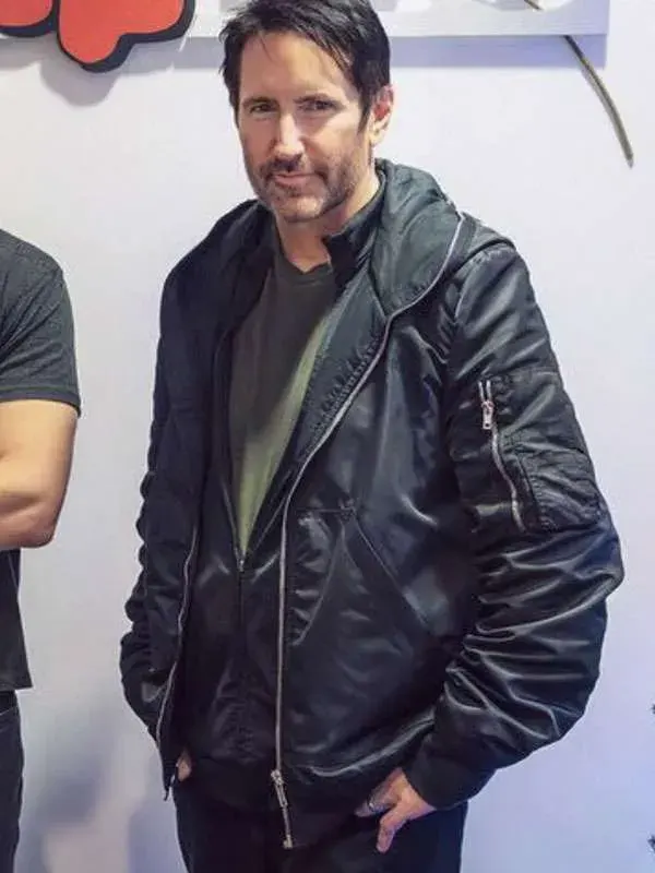 Tron Ares Trent Reznor Black Bomber Jacket