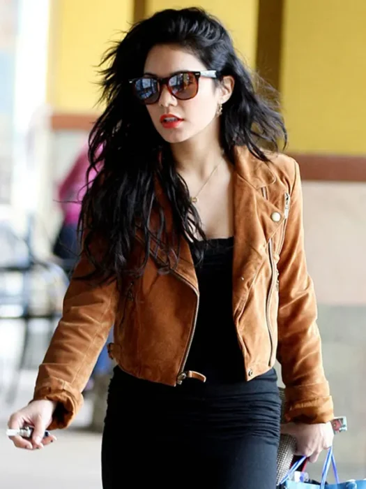Vanessa Hudgens Brown Leather Jacket