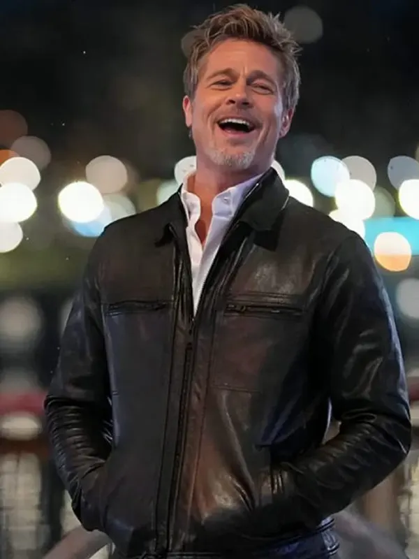 Wolves Brad Pitt Leather Jacket