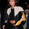 Zendaya MultiColor Biker Leather Jacket